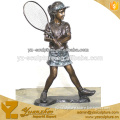 Bronze Life Size Sports Figure Girl Statue for garden decorationBFSN-B262